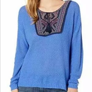 Vintage America Blues Boho Sydney Blue Sweater